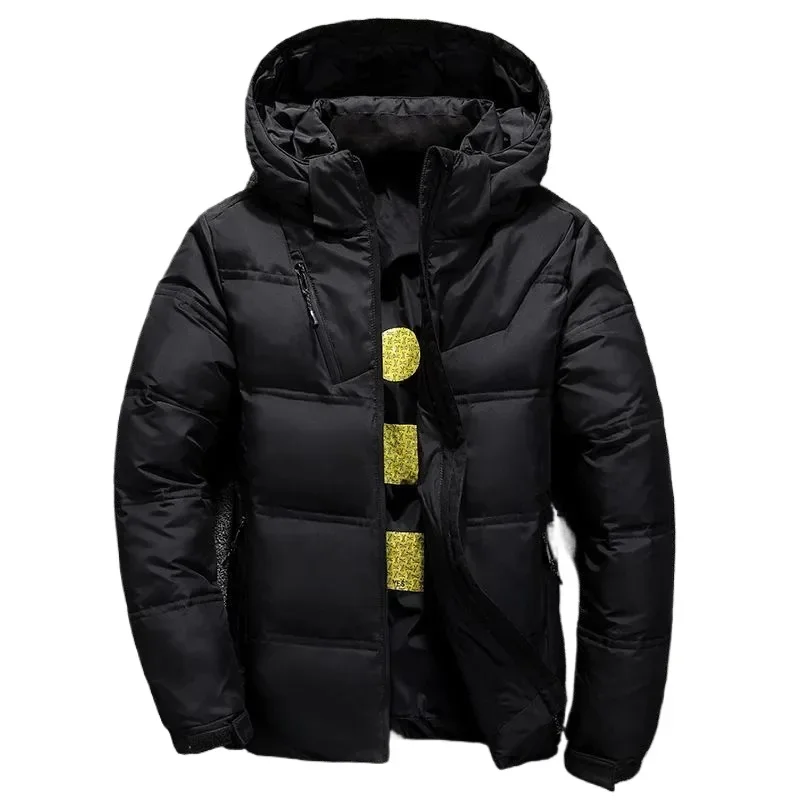 

Winter Mens Down Jacket High-quality Solid Color Thick Warm Outdoor Windproof Parkas 50% White Duck Down Jacket Men Winter Coats