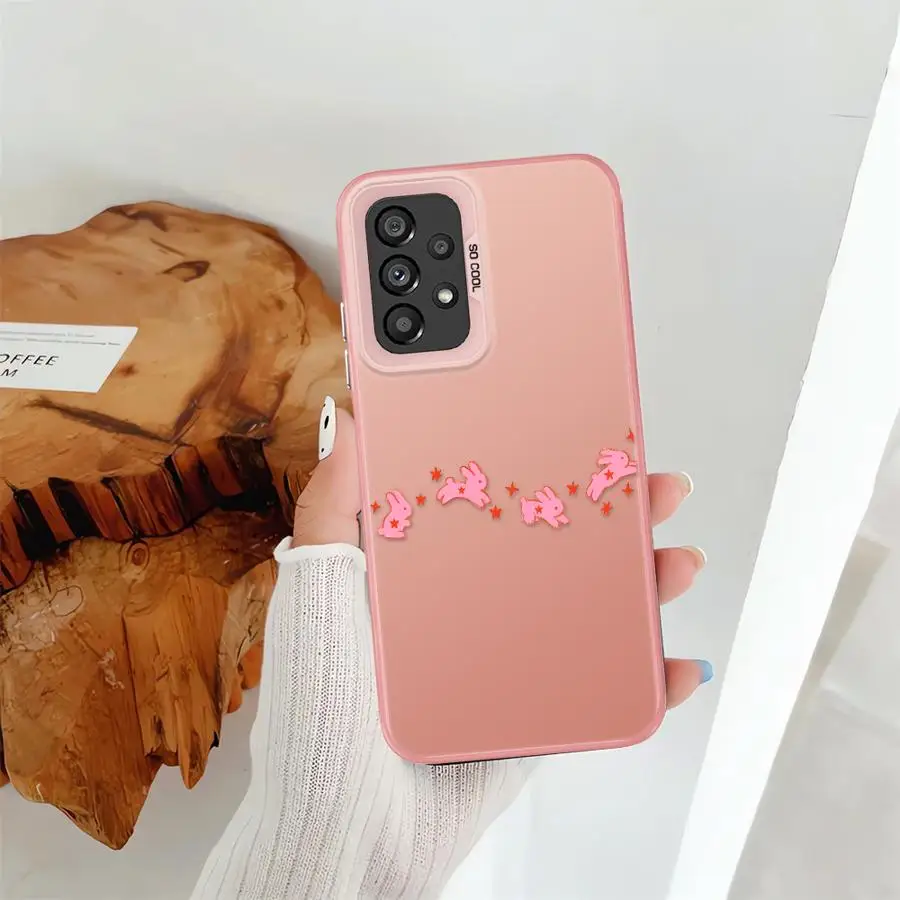 Cute Rabbit Phone Cover Case for Samsung Galaxy A12 A24 A25 A37 A35 A26 A15 A16 A17 A20s A34 A57 A23 A13 A14