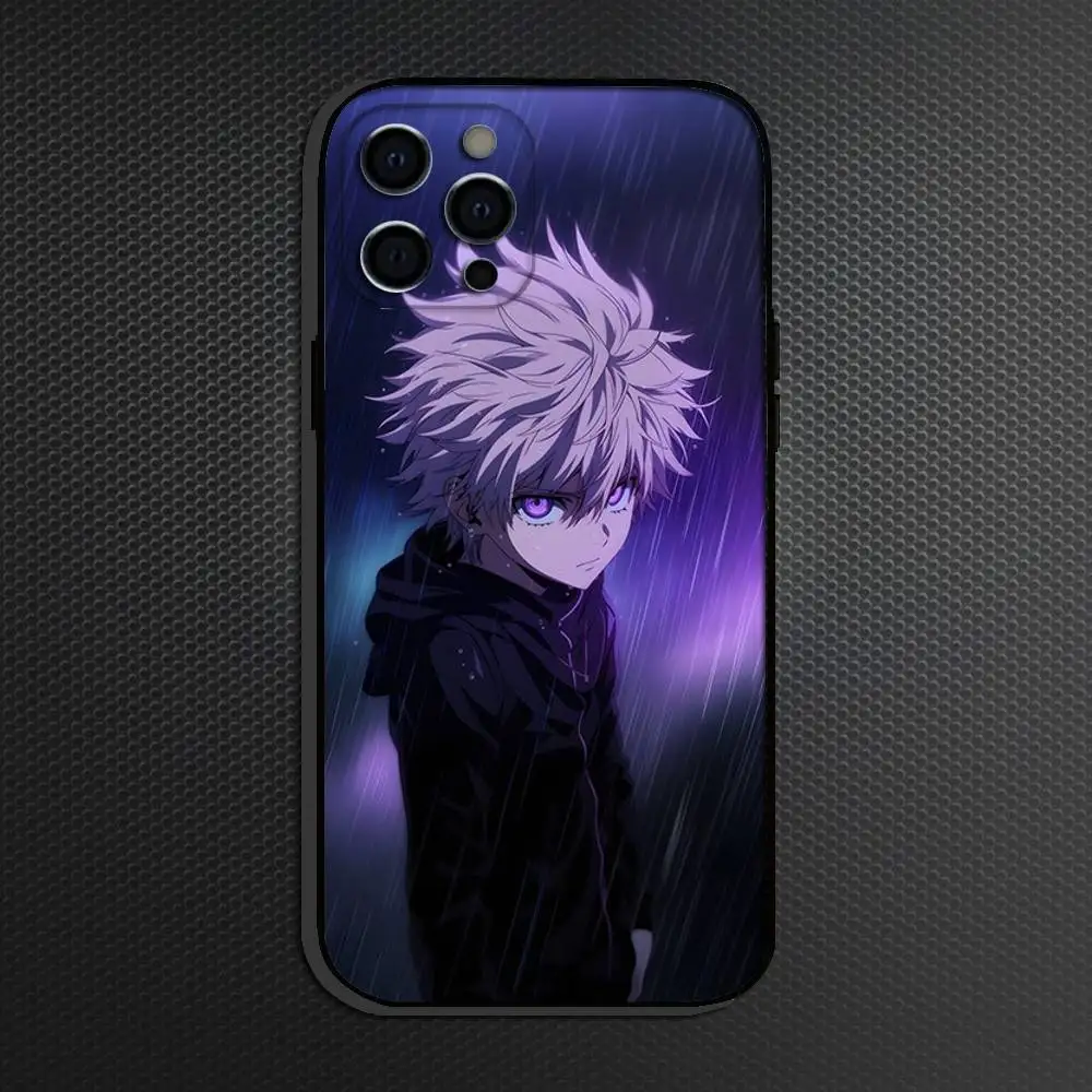 حافظة هاتف H-Hunter H-HXH Anime لهاتف iPhone 16,15,14,13,12,11 Plus, Pro Max, أخرى غطاء أسود ناعم