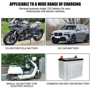 Fully automatic car battery charger, LCD digital display, 2nd fast charging, 3 stages, acid lead, AG, gel 8 Main Sales Battery Charging Machine - №5
