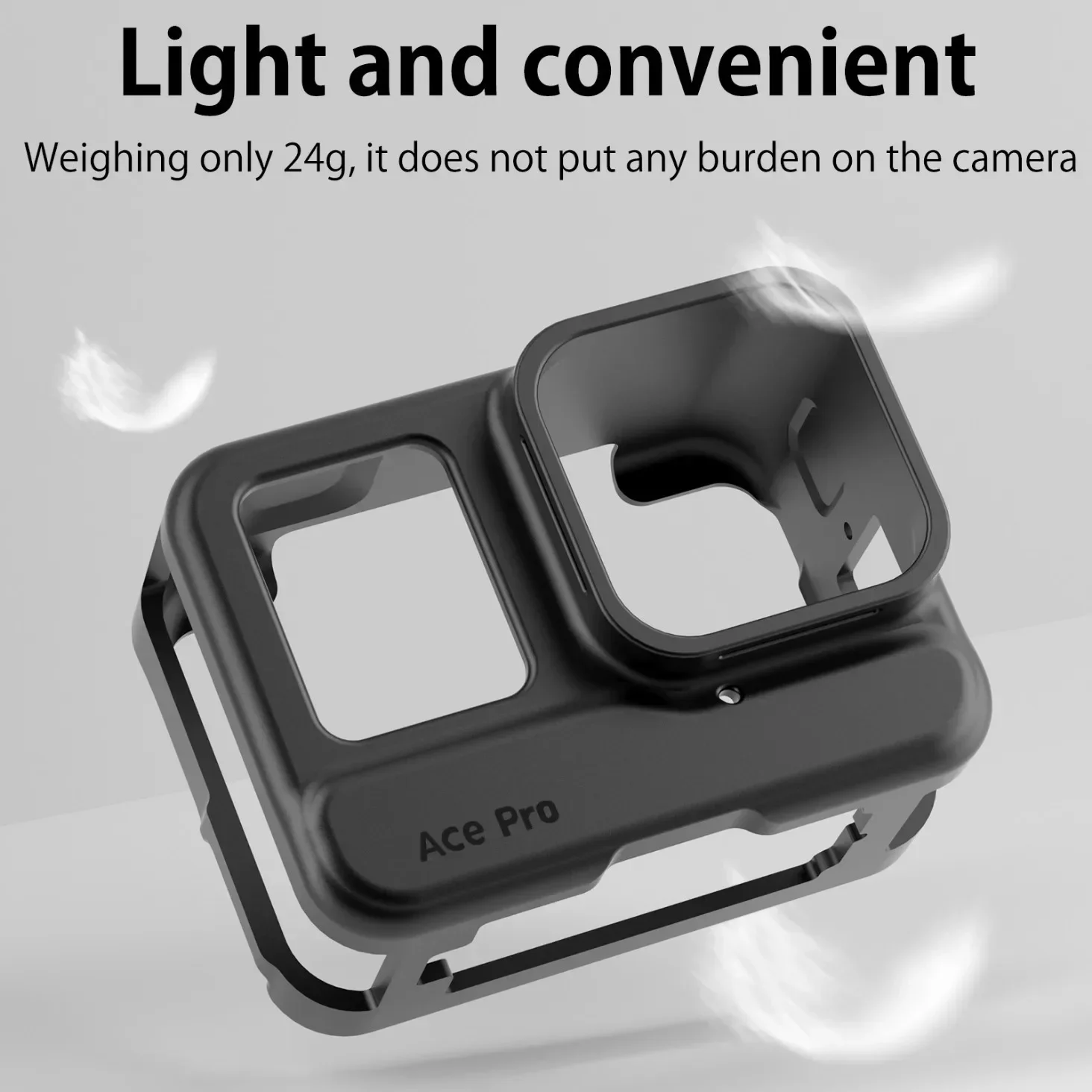 VRIG Sports Camera Silicone Case Protective Cover Cage with Lens Cap for Insta360 Ace Pro/Insta360 Ace Camera Accessory