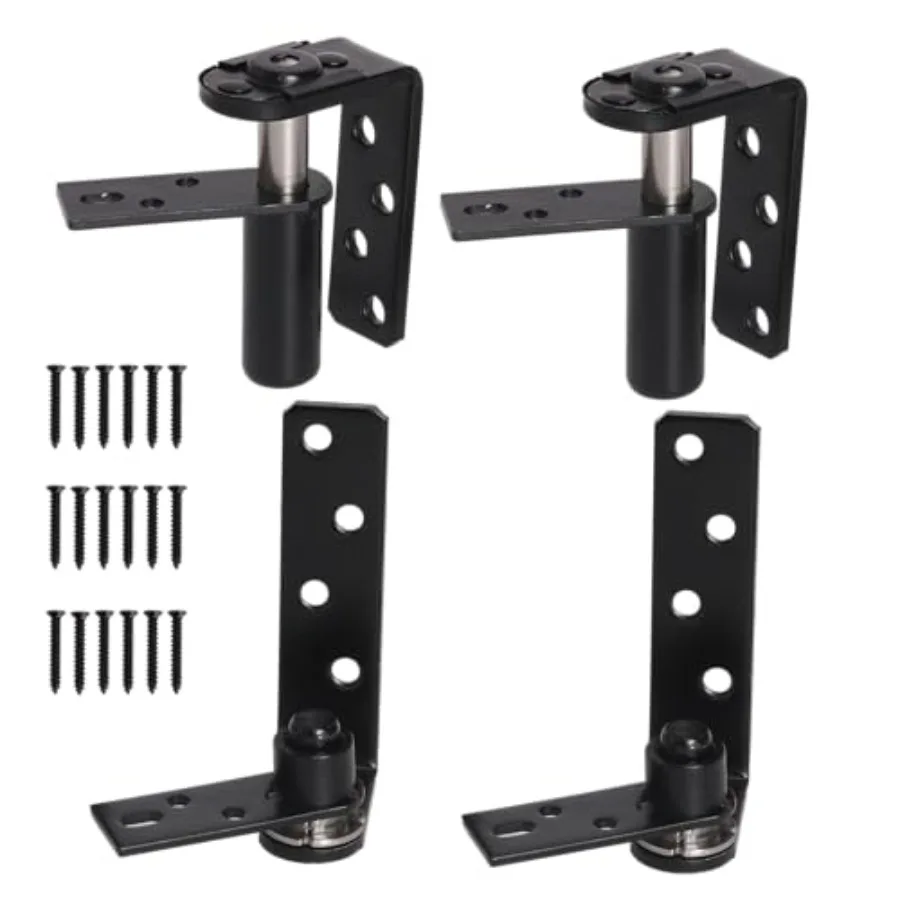 

2 Pack Swing Door Hinge, Hardware Commercial Saloon Door Hinges Heavy Duty, 180 Degree Rotation for Swinging Cafe Door Hardware