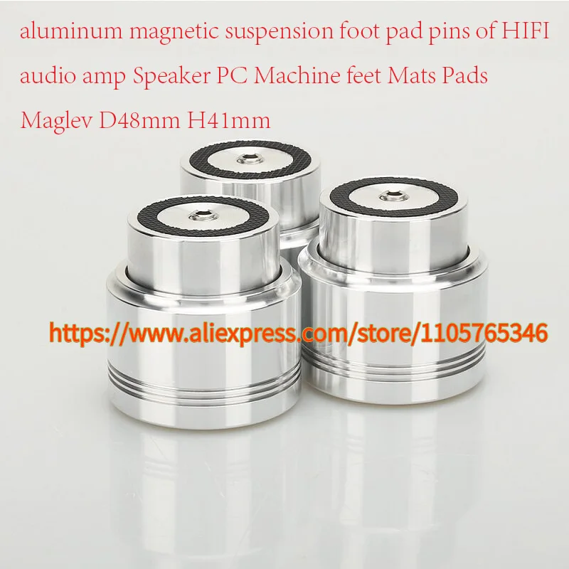 1pcs CF53 Aluminum Magnetic Suspension Foot Pad Pins of HIFI Audio Amp Speaker PC Machine Feet Mats Pads Maglev D48mm H41mm