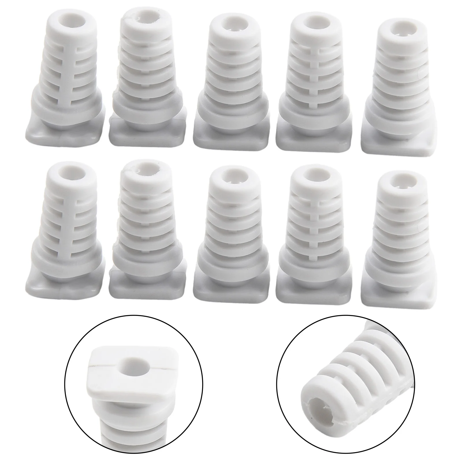 Power Tool Cord Protector 10pcs Black/white Connector Electric Tools Gland Strain Relief High Quality Portable