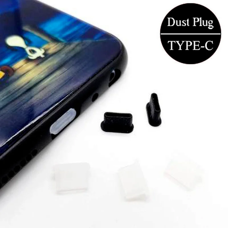 Type-C Silicone Dust Plugs Phone USB Charging Port Protector   Cover Type C Anti-dust Cap for Samsung Xiaomi Huawei