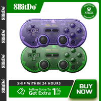 8BitDo SN30 Pro New Hall Wireless Bluetooth Gamepad with Hall Effect for Switch, PC, Windows 10, 11, Steam Deck, Android, macOS