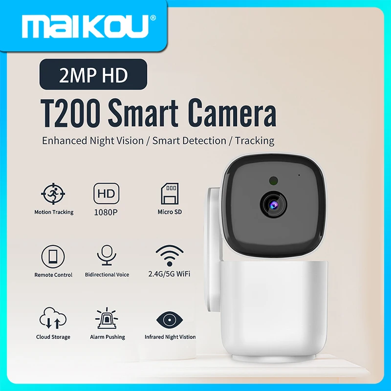 

Smart Home WiFi Security Camera 1080P Indoor Wireless WiFi Surveillance Camera PTZ Auto Tracking Baby Monitor CCTV IP Camera