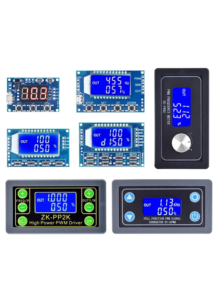 AliExpress TZT Dual Mode PWM Pulse Frequency Duty Cycle Adjustable Module LCD Display 1Hz-150Khz 3.3V-30V PWM Board Module