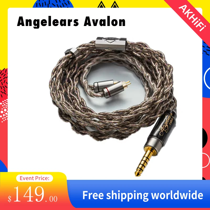 

Angelears Avalon 4.4mm 0.78 2pin Copper-Silver Alloyplated Square-Core Graphene cable for Blessing3 Bravery MESTIII