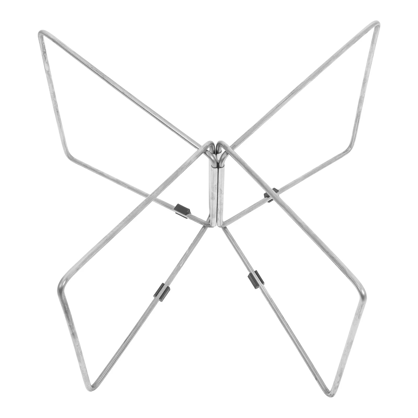 

1pc Sturdy Stainless Steel Folding Cooler Stand Portable Camping Equipment Outdoor Gear Holder For Hiking Fishing Travel Luggage