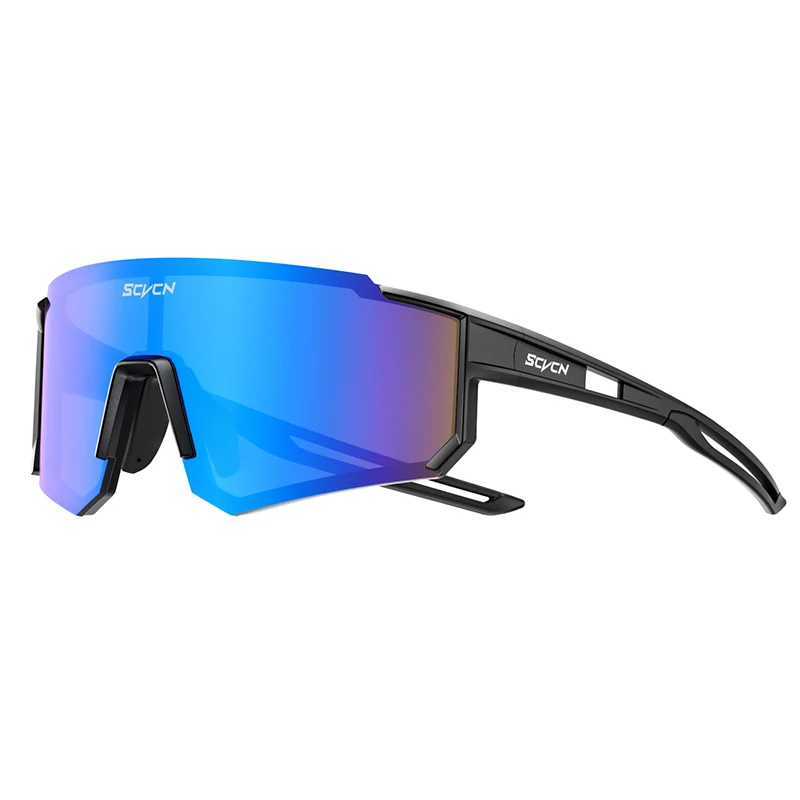 SCVCN 핫 사이클링 UV400 선글라스 남녀 공용 MTB 아웃도어 드라이빙 자전거 안경 스포츠 클라이밍 보호 안경 자전거 고글