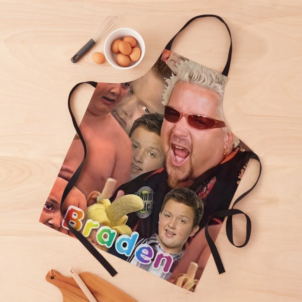 

gibby collage Apron Kitchen Kawaii Accessories painters Salon for home useful pieces Apron