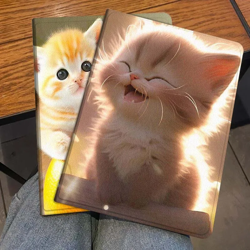 

Складной чехол для планшета с изображением мультяшного кота на закате для Honor Pad 8 V8 9 GT MagicPad 13 3 2 Tab MatePad Pro Air 12 X 12.6, подарок