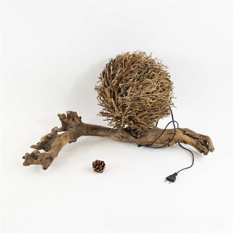 Lampada a nido d'uccello dal design cavo, lampada da scrivania per la casa dell'hotel per letto e colazione, decorazione dell'ornamento dell'atmosfera