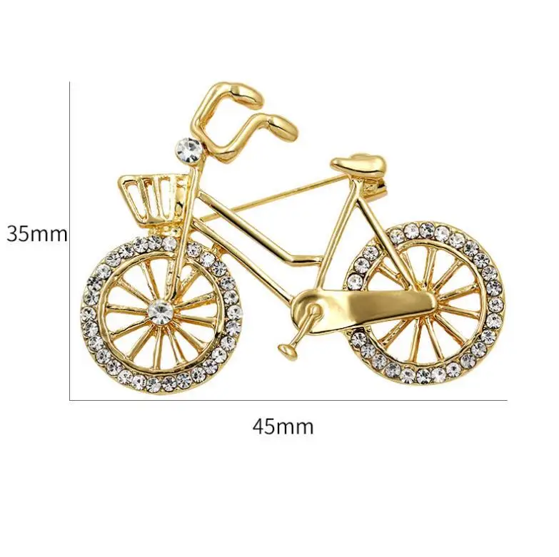 New Bicycle Shape Brooch Men And Women Leisure Cycling Sports Lapel Pins Clothes Badges Lapel Pins Jewelry Biker Gift