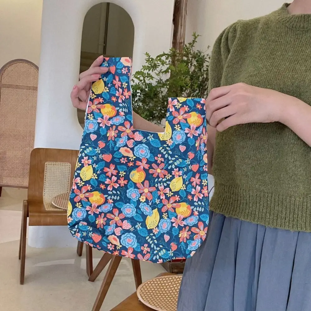 Sac à main tissé pour femmes, sacoche à fleurs de printemps, fourre-tout à la mode, bourse pour dames