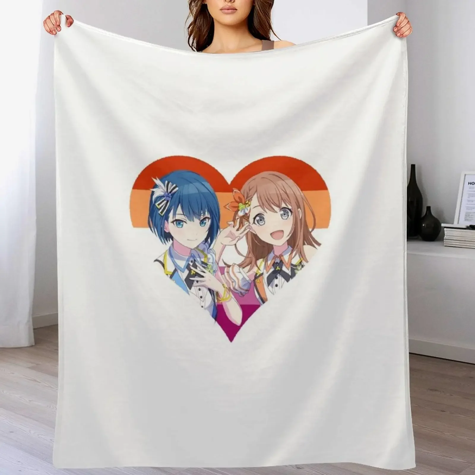 Project Sekai Minori Haruka Throw Blanket Stylish Decor Blanket Gift for Friends Roommate