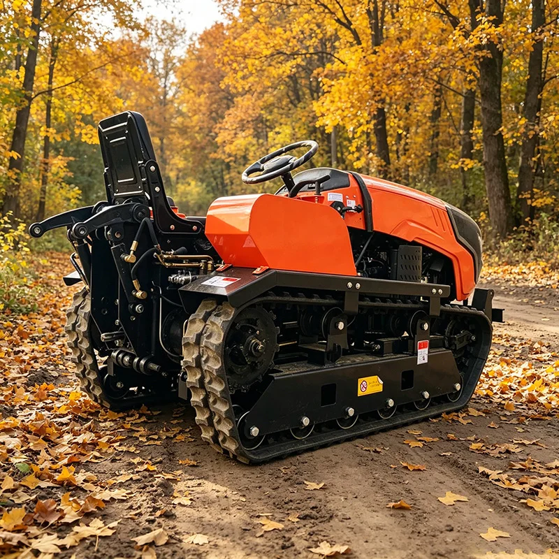 

Customized Export Crawler Rotary Tiller, 60HP Riding Cultivator, Multifunctional Plowing Machine