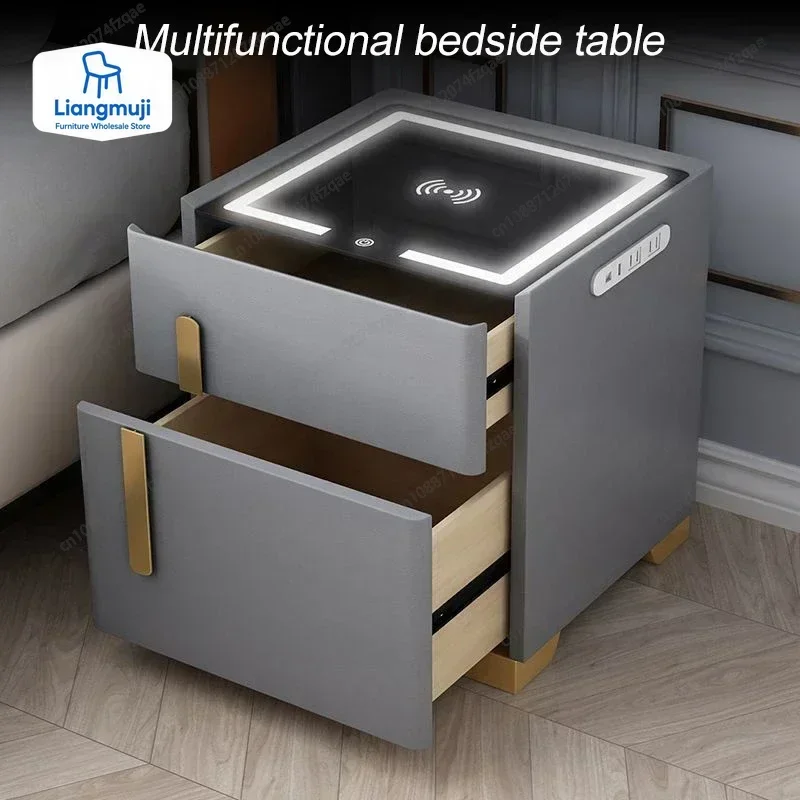 

Семейная многофункциональная прикроватная тумбочка, безопасный встроенный шкаф для спальни, маленькая простая прикроватная тумбочка, домашний прикроватный ящик, шкаф