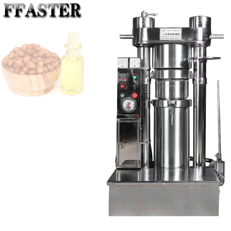 New Type Of Stainless Steel Hydraulic Oil Press For Large Commercial Oil Presses, Used To Extract Coconut Oil And Peanut Oil