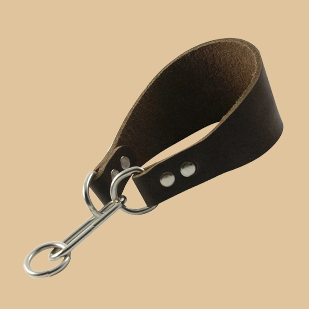 

Widen Dog Collar For Thin Neck Durable Cattlehide Pet Collar Fashion Buckle Comfortable Accessory Cool Supply For