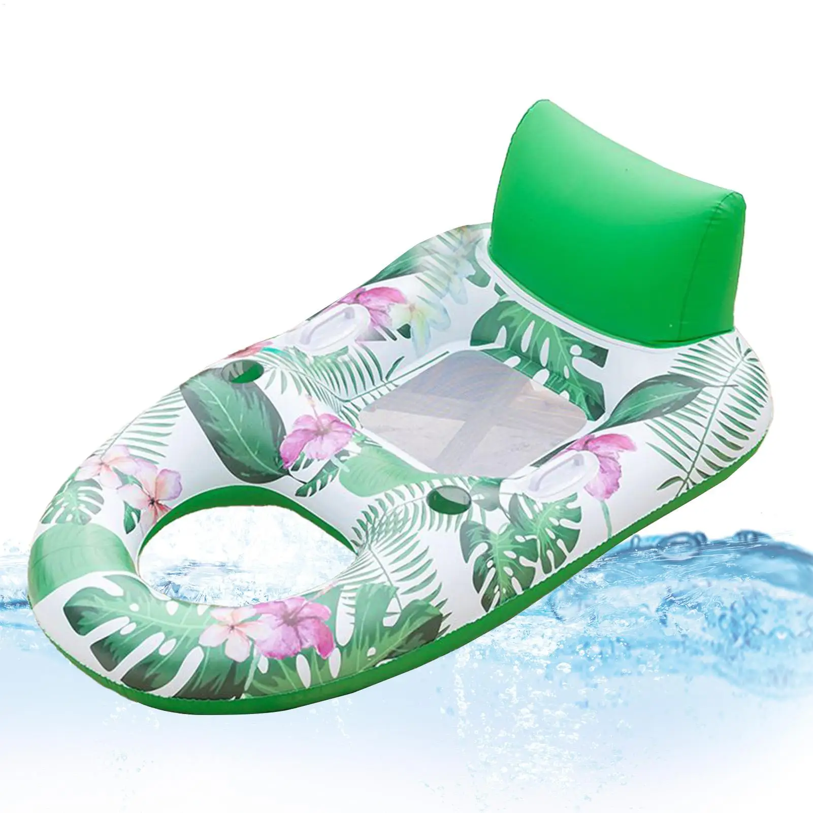 Pool Inflatables For Adults PVC Inflatable Water Air Mattress Lounger Multi-Purpose Water Floating Bed For Amusement Park