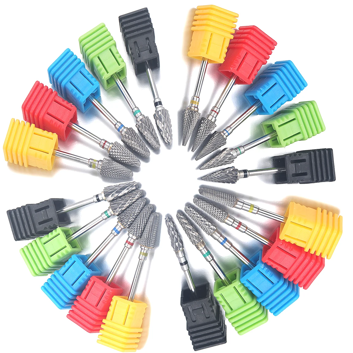 1 pz punte da trapano per unghie in acciaio al tungsteno di alta qualità per la rimozione della cuticola strumento di accessori per trapano per unghie elettrico