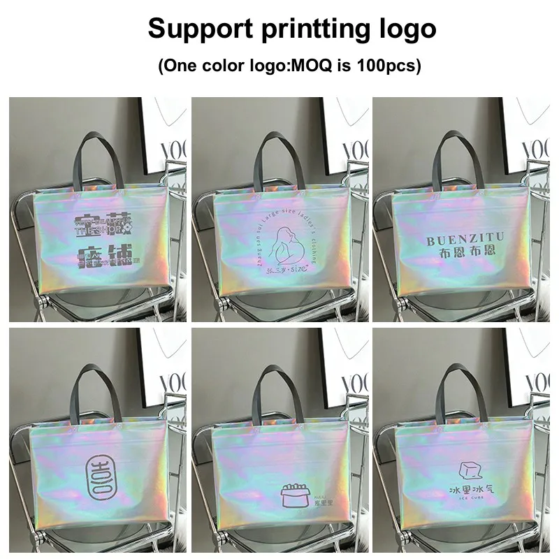 

StoBag Personalize Laser Non-woven Tote Shoulder Bag Shopping Fabric Woman Storage Reusable Large Pouches Custom Logo(Extra Fee)