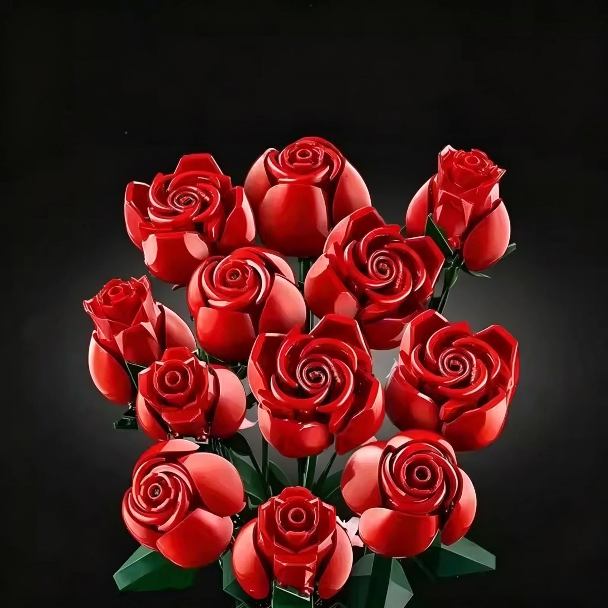 

Новый конструктор-букет из гипсофилы и роз 2026 года, модель для сборки, подарок на День святого Валентина для девочек