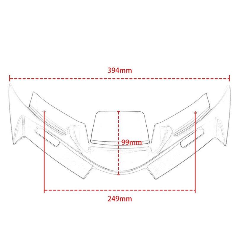 For YAMAHA R15 YZF-R15 V4 2021-2022 Wings Front Pneumatic Fairing Wing Tip Protective Cover Aerodynamics