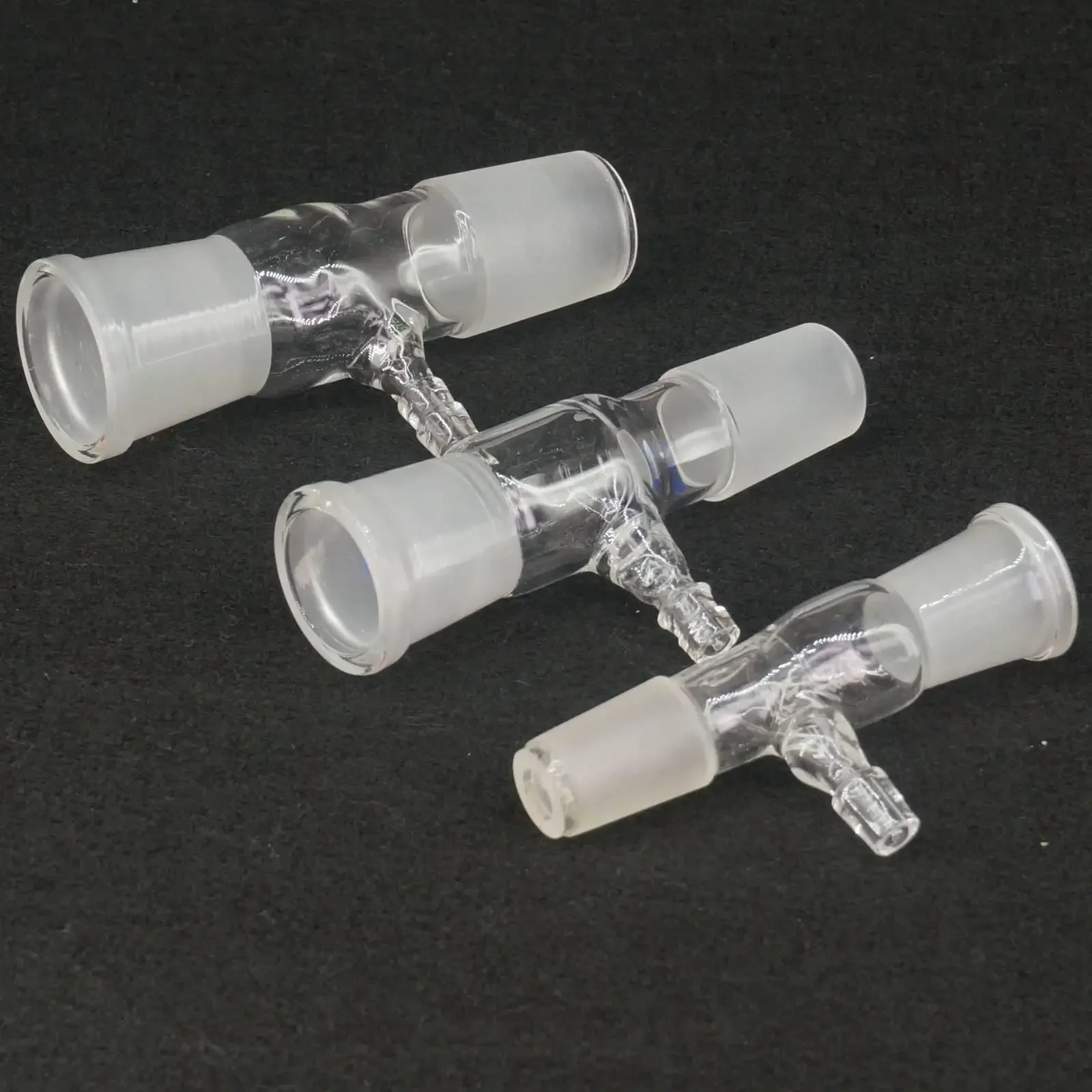 Afbeelding 5: 14/23 19/26 24/29 29/32 Grondgewricht Vrouw naar Man Borosilicaatglas Transfer Gas Adapter Lab