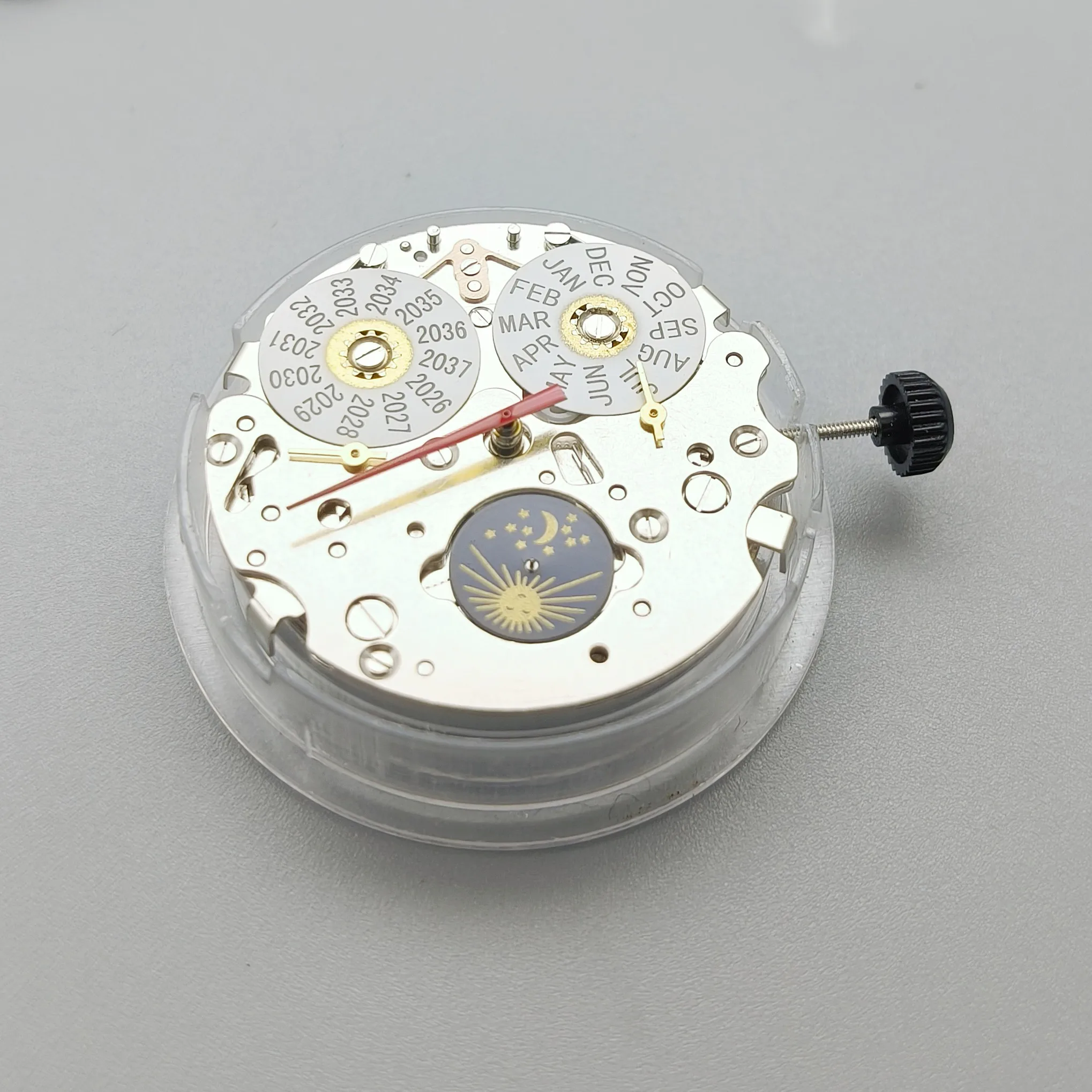 Seagull ST1655 Six-hands Year And Month Calendar Display Automatic Movement 21 Jewels White Date 3H Mechanical Watch Movement