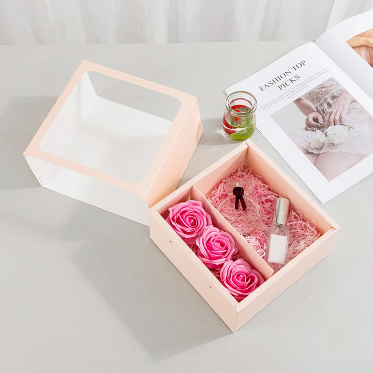 Flower Packaging Box Diy Jewelry Display Storage Wedding Party Favors Valentine\\\\\'s Day Gift Box New Year Xmas Gift Carry Bag