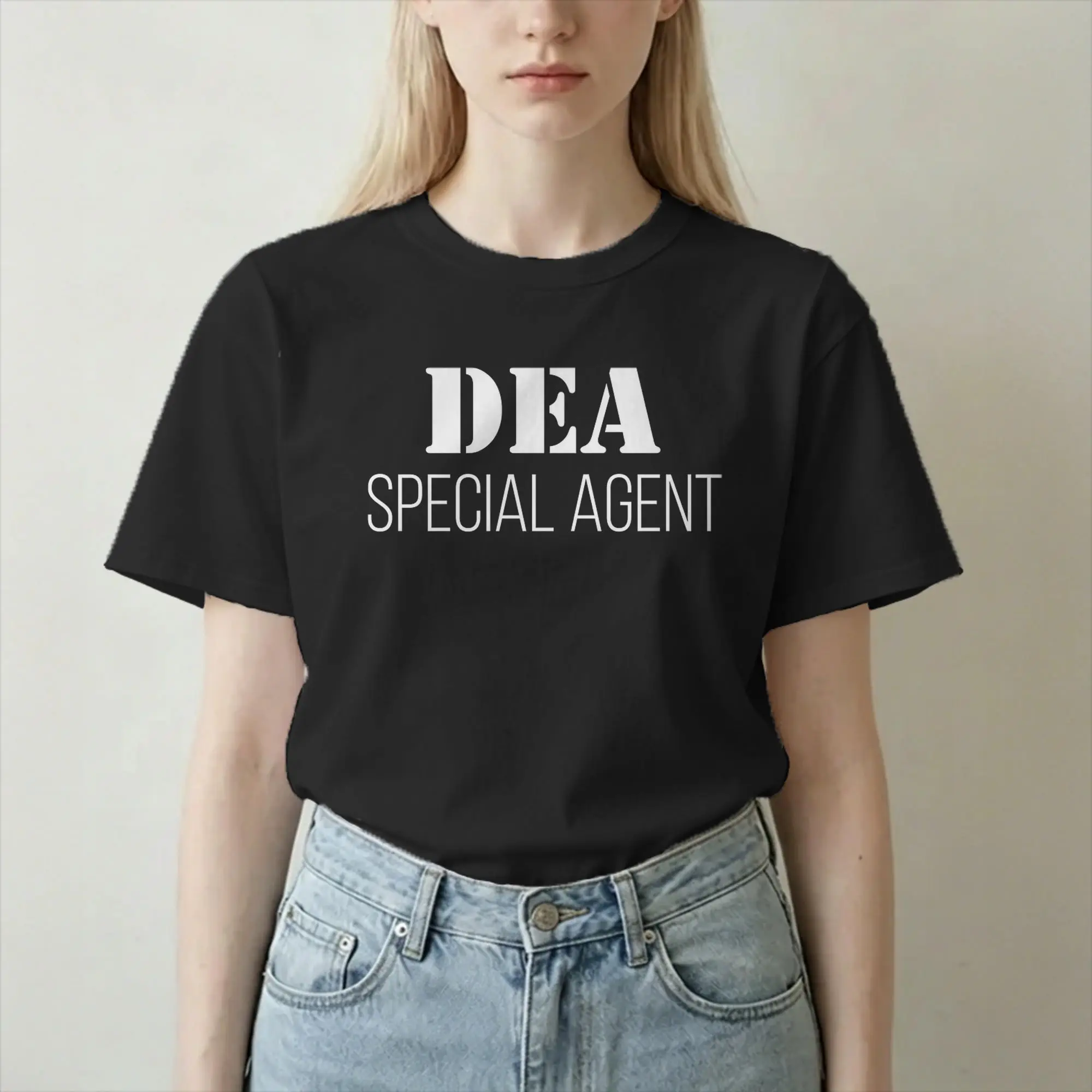 Men Women's T-Shirts DEA Special Agent US Police Federals Interdiction Agency Vintage Cotton Tee Shirt T Shirts Clothing New