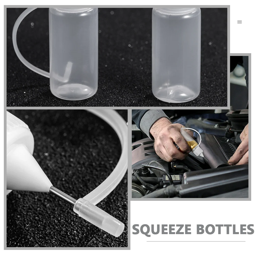 

30Pcs Glue Applicator Bottle with Needle Tip Precision Squeeze Dispenser for Cosmetics Silicone Oil and Lubricants Reusable