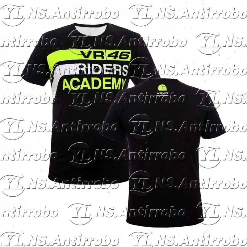 

46 Rossi Riders Academey Футболка 2025 Классический стиль Открытый Equipe Унисекс Летняя быстросохнущая футболка для велосипедиста и мотоцикла