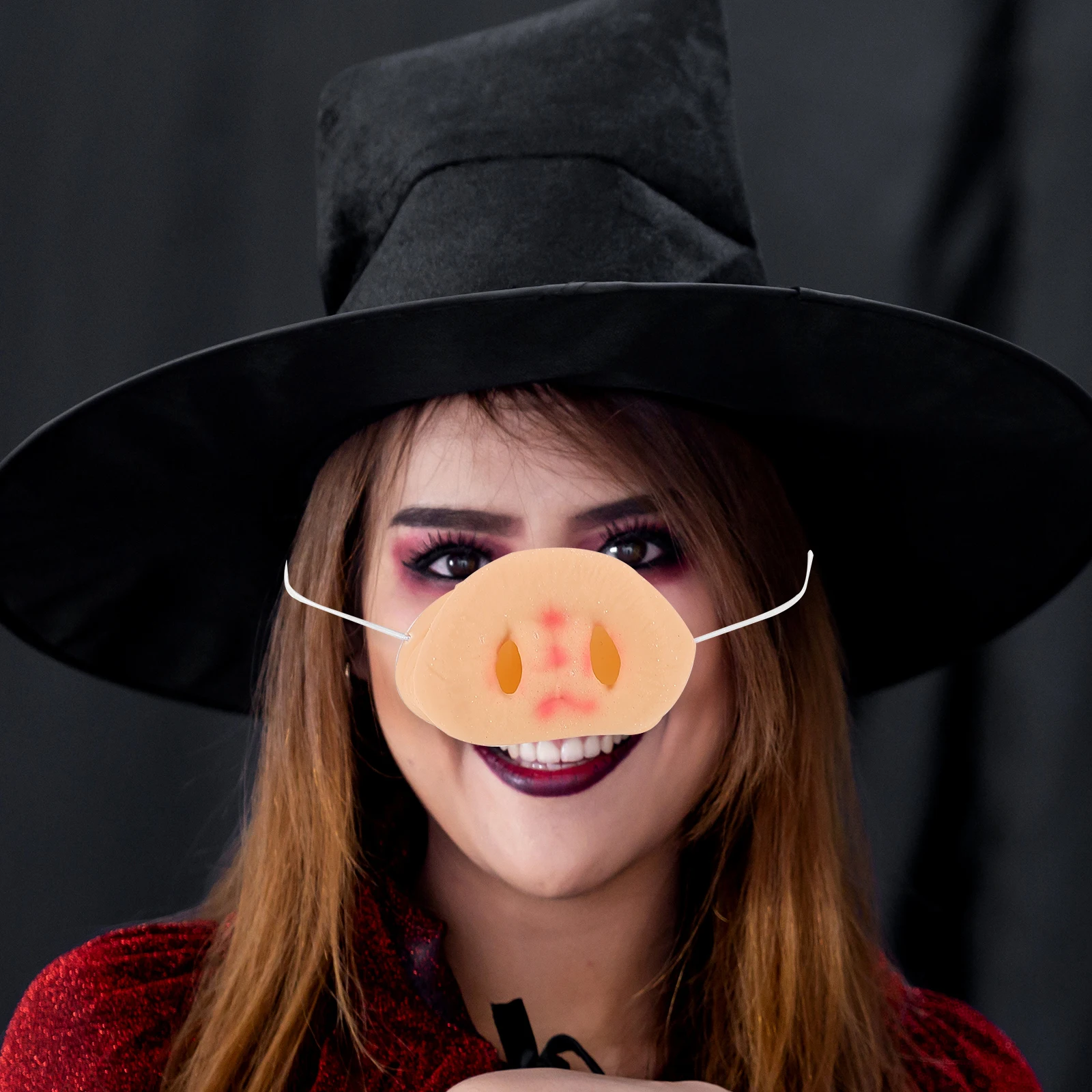 

1Set Realistic Pig Nose Ears Set Oversized Animal Cosplay Costume Halloween Party Carnival Funny Performance Props