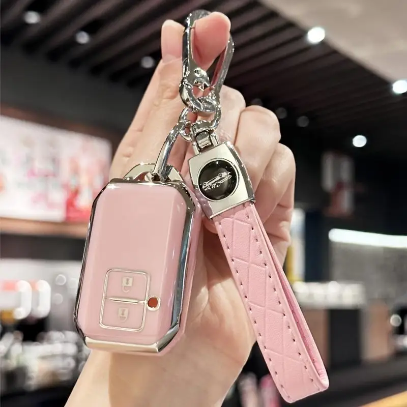 Car Remote Key Case Cover For Suzuki Ertiga Swift Wagon R Keyless Fob Accessories Keychain, only fit the key shown in the image.