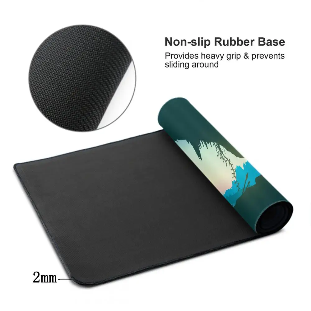 الحد الأدنى الفن ماوس الوسادة XXL 90 × 40 وسادة مكتب لطيف HD لوحة مكتب تمديد الألعاب لوحة المفاتيح الحصير طبيعة كبيرة الغابات الغزلان ماوس #4