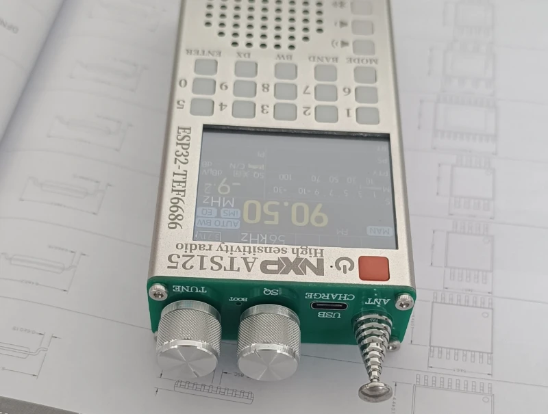 ATC ATS125 Radio Bluetooth multifuncional de alta sensibilidad Actualización FM TEF6686