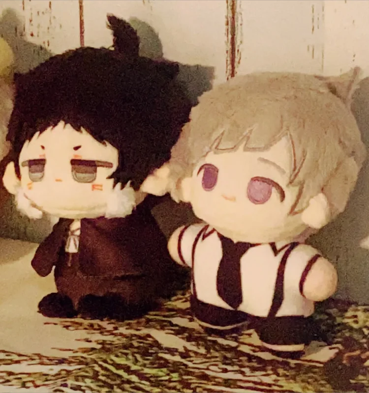 Bungo Stray Dogs Nakajima Atsushi Nakahara Chuya Ryunosuke Akutagawa Dazai Osamu Cosplay Cotton Doll Haliaster Cartoon Maumet