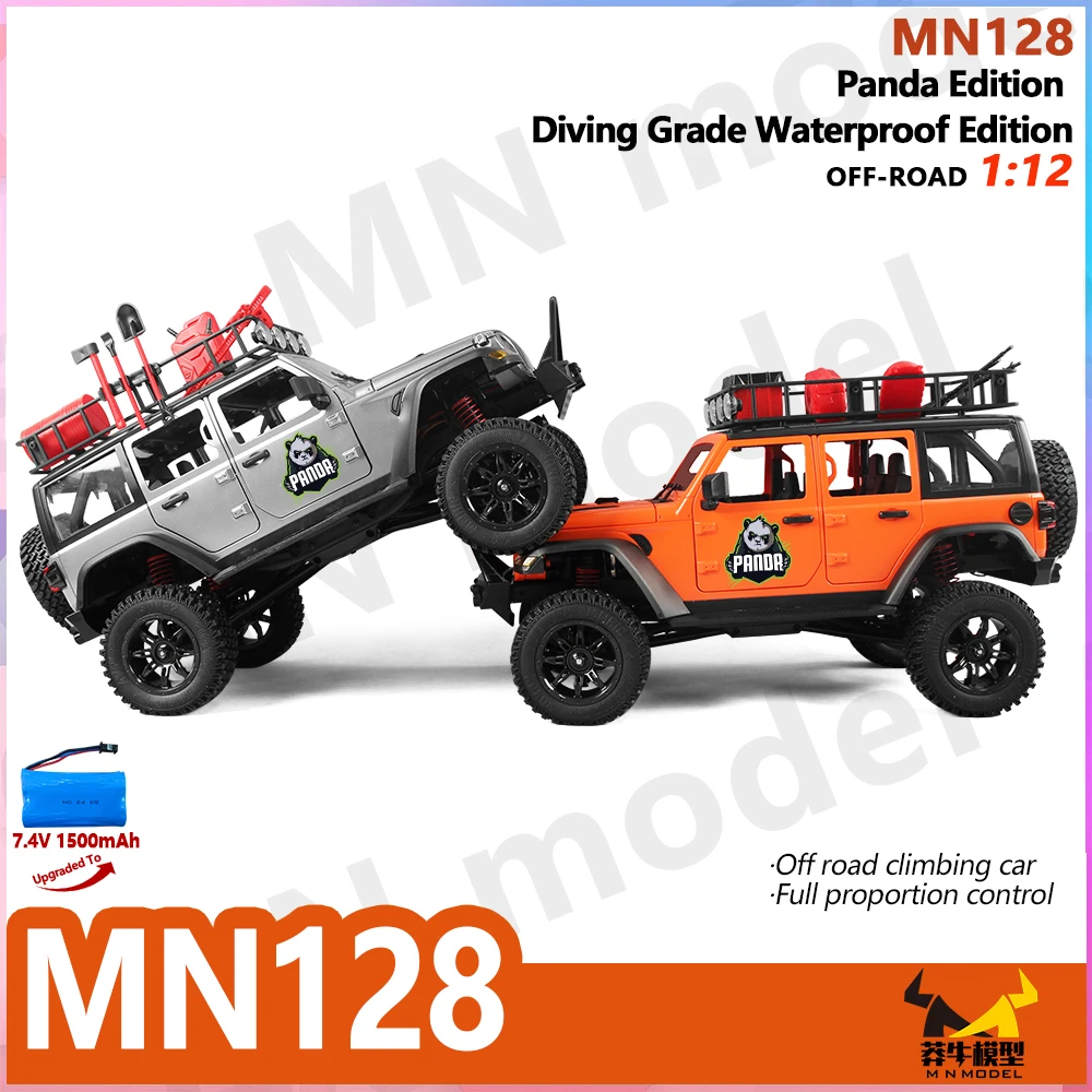 MN128 1/12 RC Auto 4WD Jeep Modello 2.4G Telecomando HA CONDOTTO LA Luce 4X4 Off Road 4WD Arrampicata RC Camion Elettrico Giocattolo Auto regalo per il Ragazzo