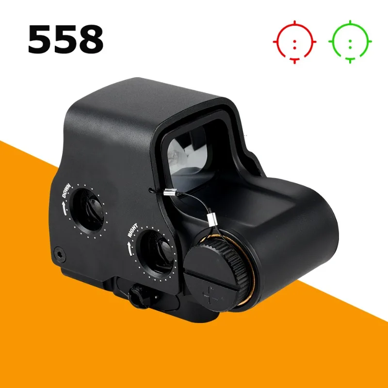 

558 Red Dot Holographic Sight Scope Hunting Optical Reflex Red Green Dot Light Compact Airsoft Rifle Scope Fit 20mm Rail Mount