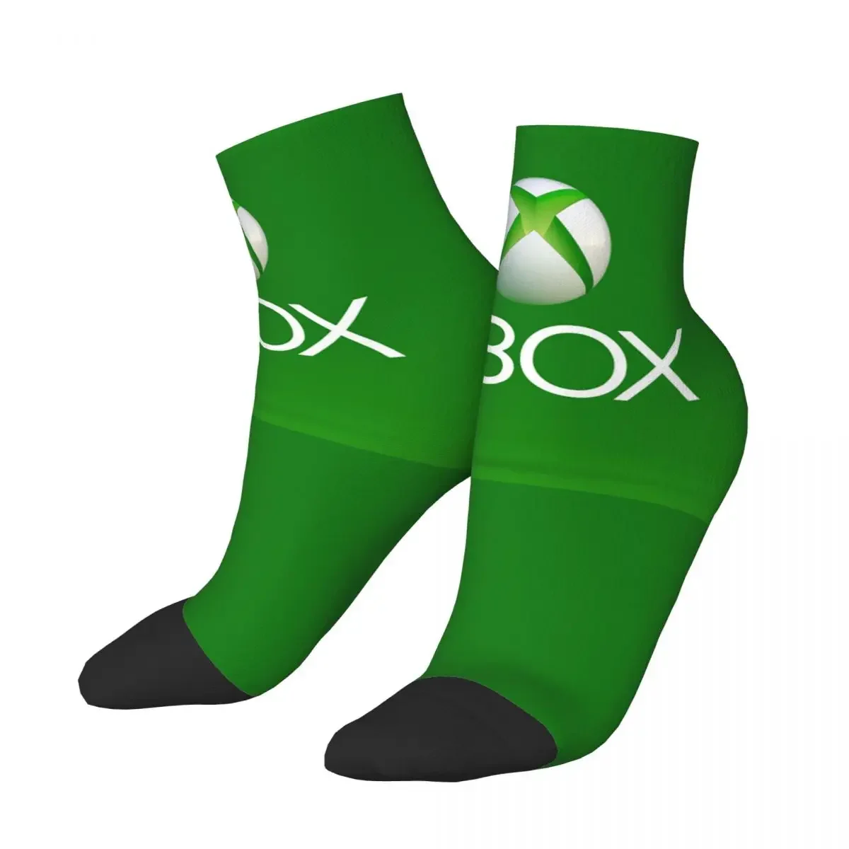 Green Xbox Logo Socks Harajuku Sweat Absorbing Stockings All Season Socks Accessories for Man's Woman's Birthday Present