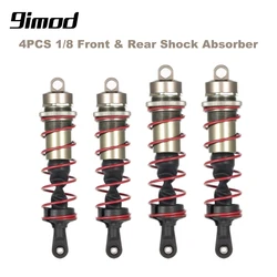 4pcs amortecedor 120mm frente 140mm suspensão amortecedor de metal traseiro para hpi troféu fluxo 107016 1/8 rc carro de corrida truggy zd racing