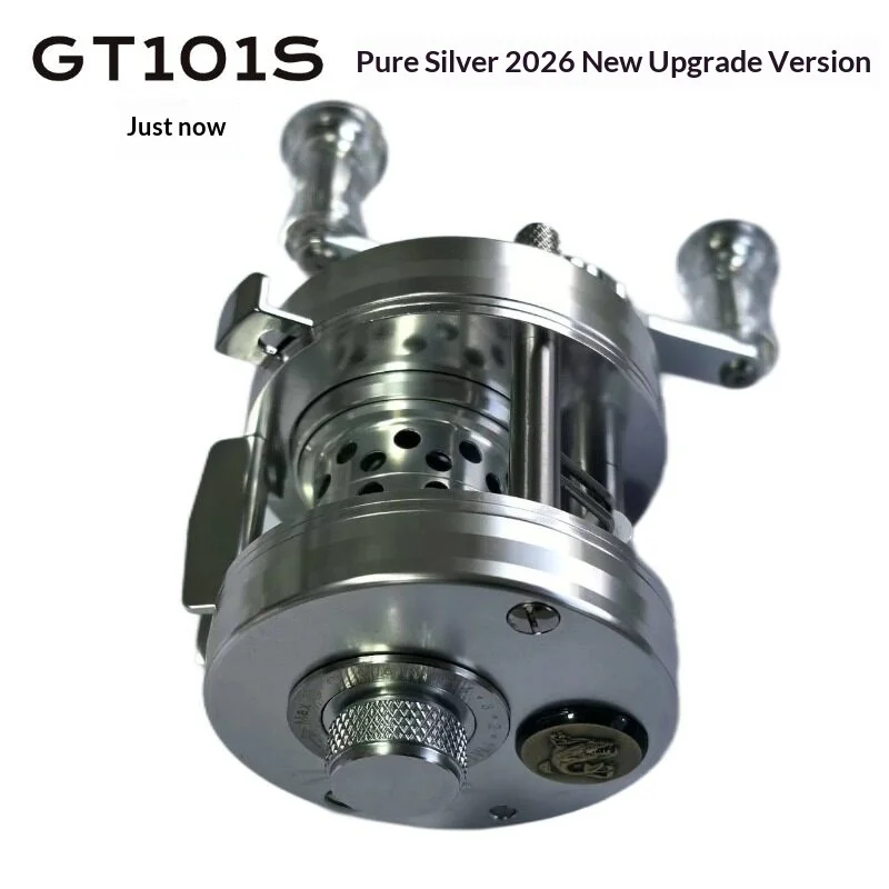 2026 New Byblos Gangtu GT101S Full‑Metal Micro Drum Reel Synchronous Level‑Wind Guide Freshwater Micro Lure Fishing Reel