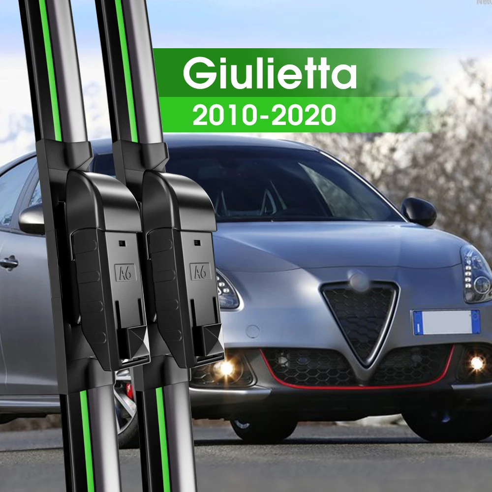 2pcs Front Windshield Wiper Blades For Alfa Romeo Giulietta 2010-2020 2013 2014 2015 2017 2019 Windscreen Window Accessories