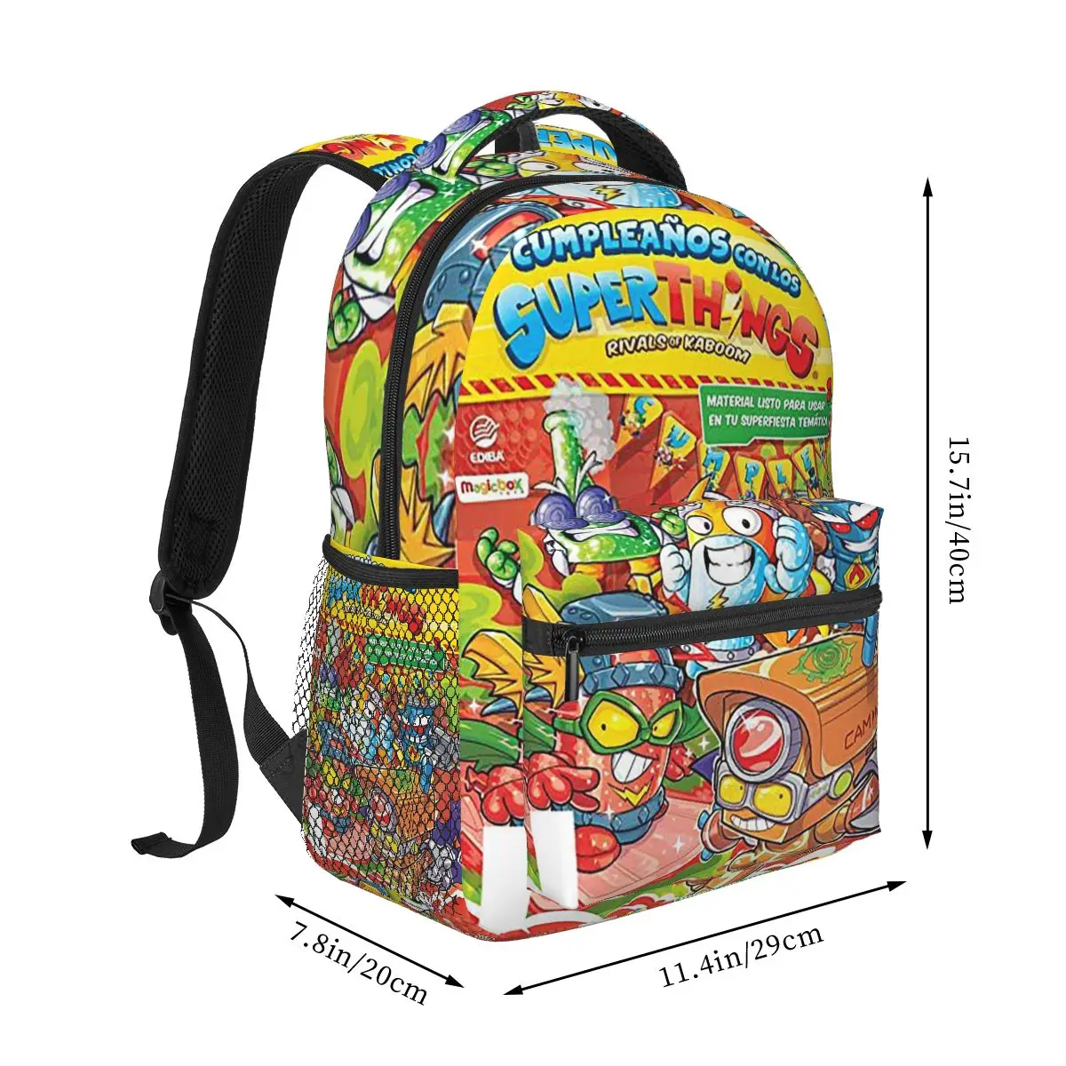 Super Zings Superthings Cartoon Backpack Student Boys Girls BookBag Kids School Bag Computer Shoulder Bags for Men Women - view 2