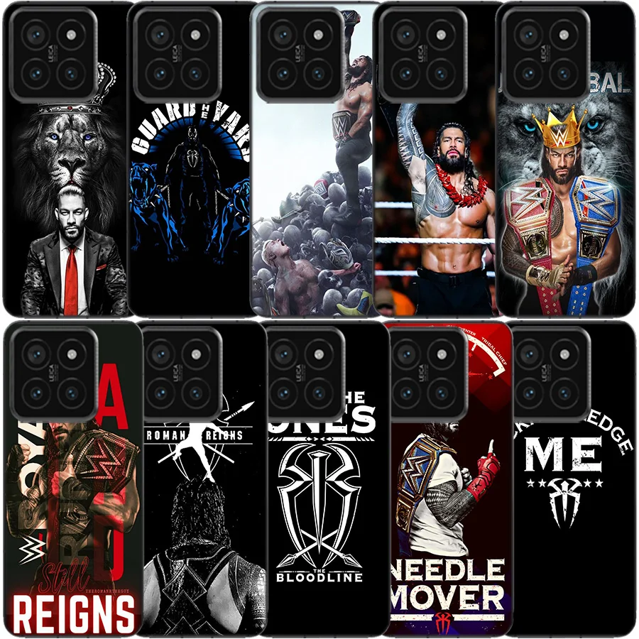 R-Roman Big Dog R-Reigns Clear Phone Case For Xiaomi Mi 13 12 12T 11 11T 10 10T Pro 11i 9 9T 8 Lite CC9E A3 A2 TPU Pattern Soft