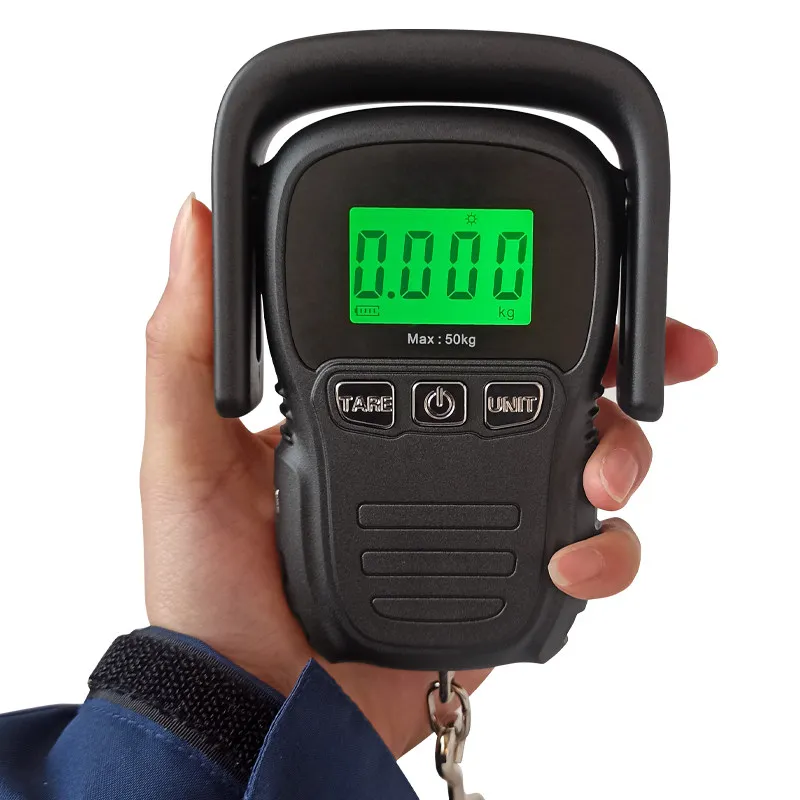 50Kg thickened portable multi-unit portable scale logistics scale shopping scale electronic  fish weighing device